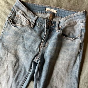 Light Wash Denim Blue Skinny Jeans